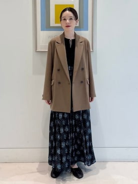 「バレエシューズ」｜「アイテム（ジャケット/アウター）」を使った、Demi-Luxe BEAMSさん（レディース・162cm）の夏コーディネート