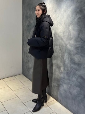 「アイテム（ダウンジャケット/コート）」を使った、Demi-Luxe BEAMSさん（レディース・166cm）の秋コーディネート