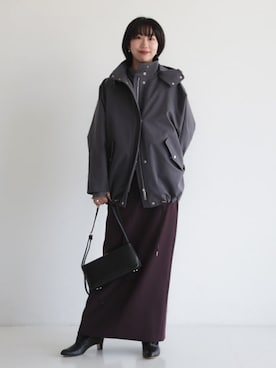 「アイテム（ダウンジャケット/コート）」を使った、Demi-Luxe BEAMSさん（レディース・165cm）の秋コーディネート