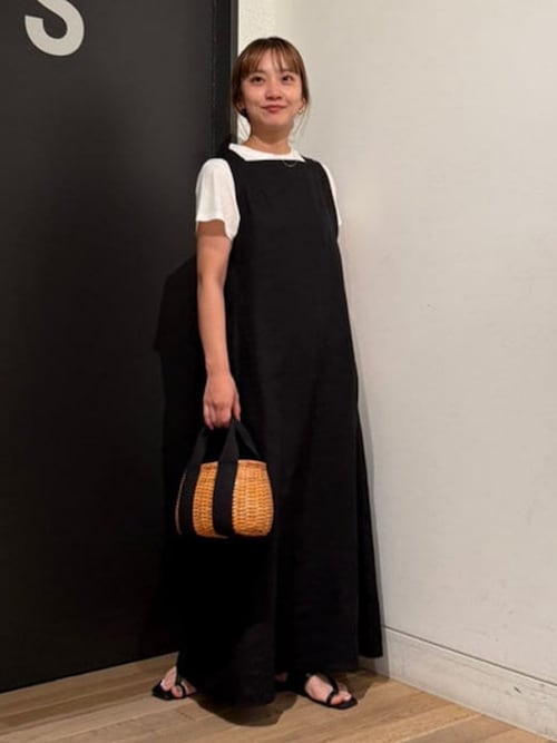 Demi-Luxe BEAMS / リネン シンプル レディ ワンピース