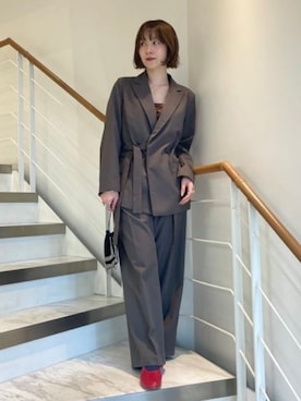 「Demi-Luxe BEAMS（デミルクス ビームス）のアイテム」を使った、Demi-Luxe BEAMSさん（レディース・157cm）の秋コーディネート