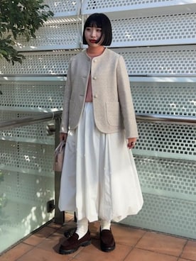 Demi-Luxe BEAMSさん（レディース・157cm）の冬コーディネート