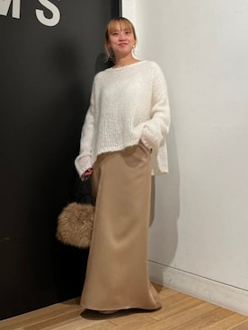 Demi-Luxe BEAMSさん（レディース・153cm）の冬コーディネート