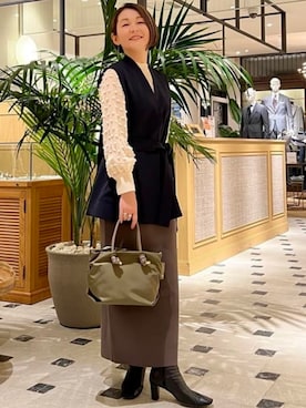 Demi-Luxe BEAMSさん(レディース・163cm)の冬コーディネート