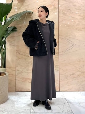 「TATRAS（タトラス）のアイテム（ジャケット/アウター）」を使った、Demi-Luxe BEAMSさん（レディース・157cm）の秋コーディネート