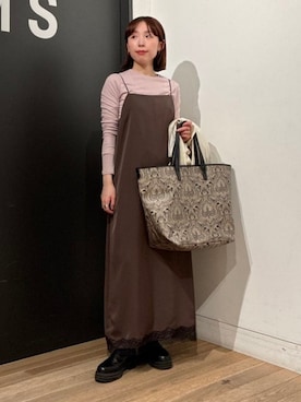 「A VACATION（アヴァケーション）のアイテム」を使った、Demi-Luxe BEAMSさん（レディース・155cm）の夏コーディネート