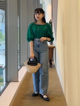 Demi-Luxe BEAMSさん（レディース・156cm）の秋コーディネート