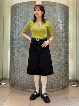 「upperhights（アッパーハイツ）のアイテム」を使った、Demi-Luxe BEAMSさん（レディース・156cm）の夏コーディネート