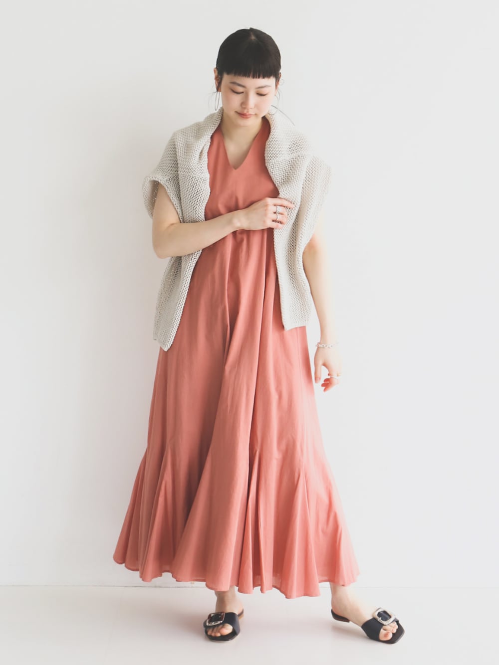 ラボット服 サーモンピンク ワンピース（LOVOT＊ラボット服