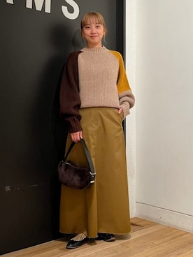 Demi-Luxe BEAMSさん（レディース・153cm）の冬コーディネート