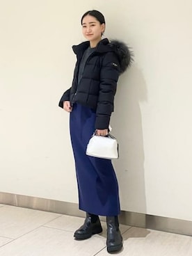 「TATRAS」｜「アイテム（ニット/セーター）」を使った、Demi-Luxe BEAMSさん（レディース・157cm）の冬コーディネート