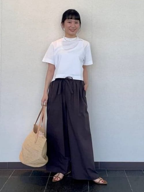 ウエストリボン ドライ パンツ（その他パンツ）｜Demi-Luxe