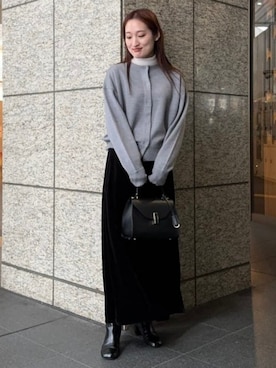 「GIANNI NOTARO（ジャンニノターロ）のアイテム」を使った、Demi-Luxe BEAMSさん（レディース・162cm）の冬コーディネート