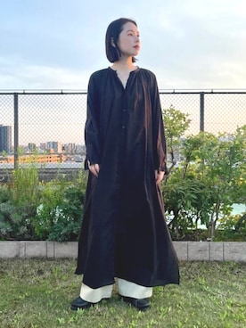 「MARIHA（マリハ）のMARIHA / ダリアのドレス（One piece dress、ブラック系）」を使った、Demi-Luxe BEAMSさん（レディース・164cm）の春コーディネート