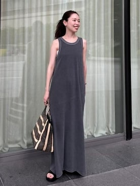 「アイテム（トートバッグ）」を使った、Demi-Luxe BEAMSさん（レディース・161cm）の夏コーディネート