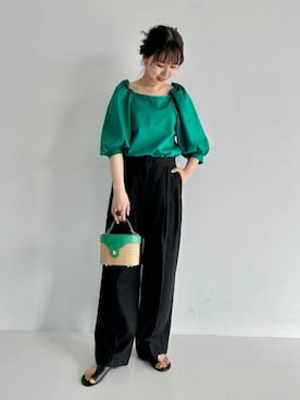 Demi-Luxe BEAMSさん（レディース・160cm）の春コーディネート