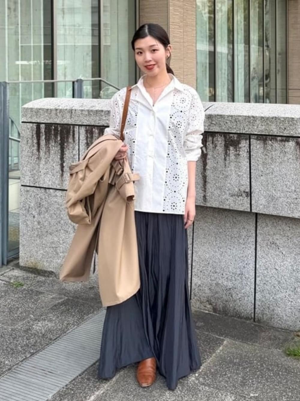 BEAMS AK1 2026SS最新アンブレラスカート2way36 チャコール BEAMS AK1 2026SS最新アンブレラスカート2way36 チャコール Demi-Luxe