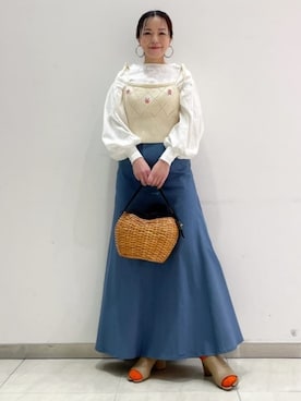 Demi-Luxe BEAMSさん（レディース・158cm）の春コーディネート