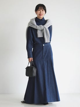 「upperhights（アッパーハイツ）のアイテム」を使った、Demi-Luxe BEAMSさん（レディース・165cm）の秋コーディネート