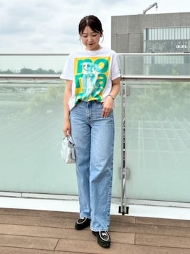 「upperhights（アッパーハイツ）のアイテム（パンツ）」を使った、Demi-Luxe BEAMSさん（レディース・167cm）の夏コーディネート