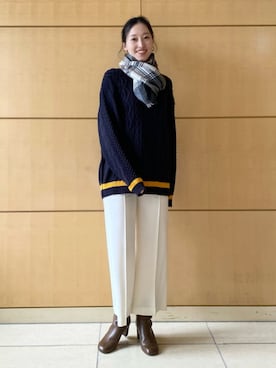 「EFFE BEAMS（エッフェビームス）のアイテム」を使った、Demi-Luxe BEAMSさん（レディース・162cm）の秋コーディネート