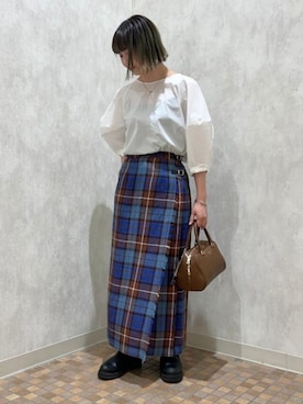 「ボストンバッグ」｜Demi-Luxe BEAMSさん（レディース・156cm）の春コーディネート