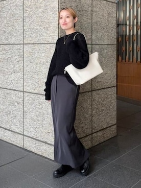 「高身長女子」｜Demi-Luxe BEAMSさん（レディース・162cm）の秋コーディネート