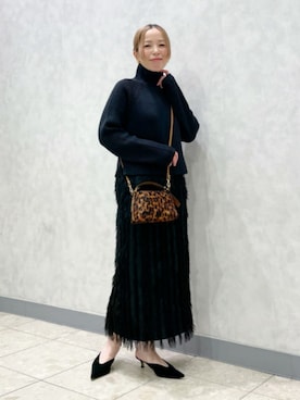 「アイテム（バッグ）」を使った、Demi-Luxe BEAMSさん（レディース・158cm）の秋コーディネート