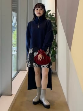 Demi-Luxe BEAMSさん(レディース・156cm)の冬コーディネート