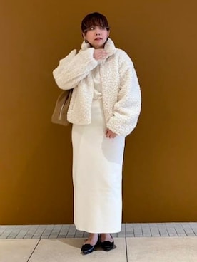 「アイテム（ブルゾン）」を使った、Demi-Luxe BEAMSさん（レディース・153cm）の秋コーディネート