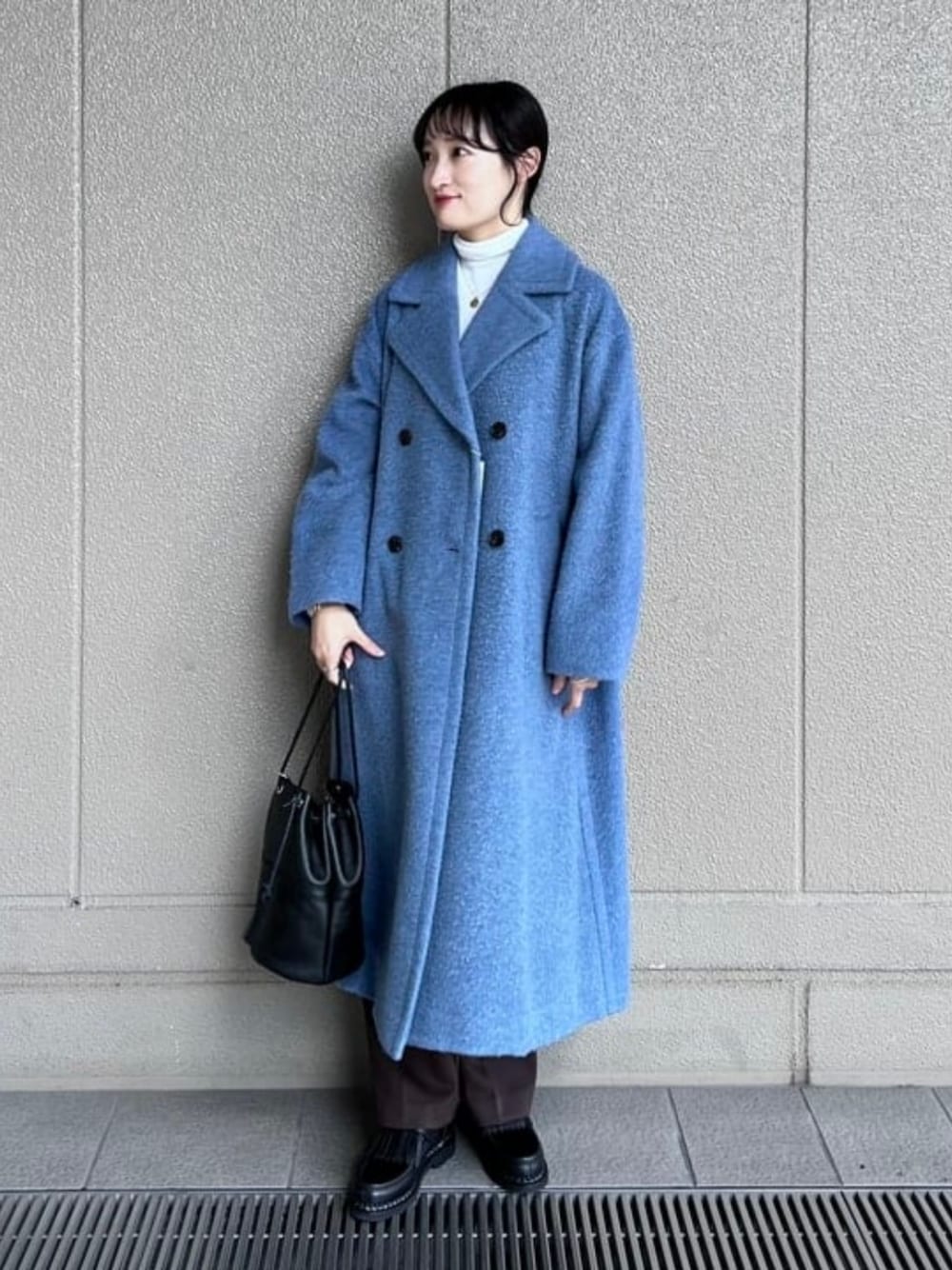 Demi-Luxe BEAMS / ナッピングウール ダブルブレストコートを使った