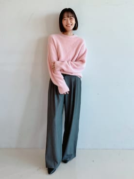 「Demi-Luxe BEAMS（デミルクス ビームス）のアイテム」を使った、Demi-Luxe BEAMSさん（レディース・166cm）の秋コーディネート