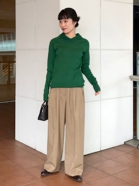 「Demi-Luxe BEAMS（デミルクス ビームス）のアイテム」を使った、Demi-Luxe BEAMSさん（レディース・155cm）の秋コーディネート