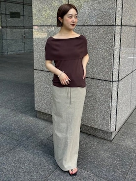 Demi-Luxe BEAMSさん（レディース・154cm）の春コーディネート