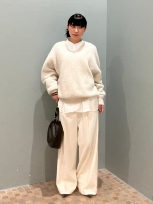 Demi-Luxe BEAMS（デミルクス ビームス） パンツ ウールライク