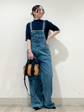 「アイテム（サロペット/オーバーオール）」を使った、Demi-Luxe BEAMSさん（レディース・158cm）の秋コーディネート