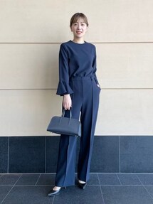 Demi-Luxe BEAMS / トリアセ ラッフルスリーブ プルオーバー 23FOを 