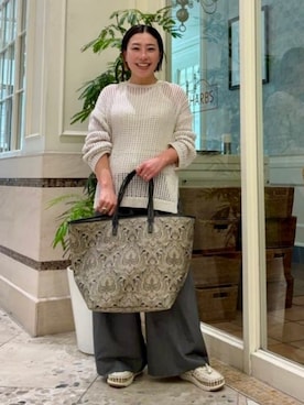「ペイズリー」｜Demi-Luxe BEAMSさん（レディース・154cm）の春コーディネート
