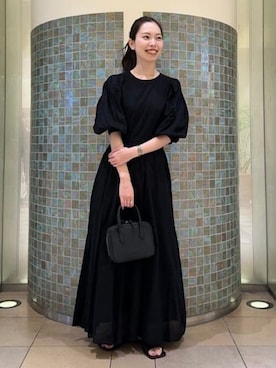 ne Quittez pas⭐︎ キルティング ブラックワンピース NE QUITTEZ PAS!のワンピース/ドレス（ブラック系）を使った人気