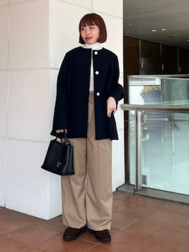 「Demi-Luxe BEAMS（デミルクス ビームス）のアイテム」を使った、Demi-Luxe BEAMSさん（レディース・157cm）の秋コーディネート