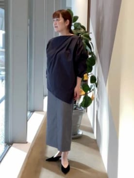 「アシンメトリー」｜Demi-Luxe BEAMSさん（レディース・166cm）の夏コーディネート