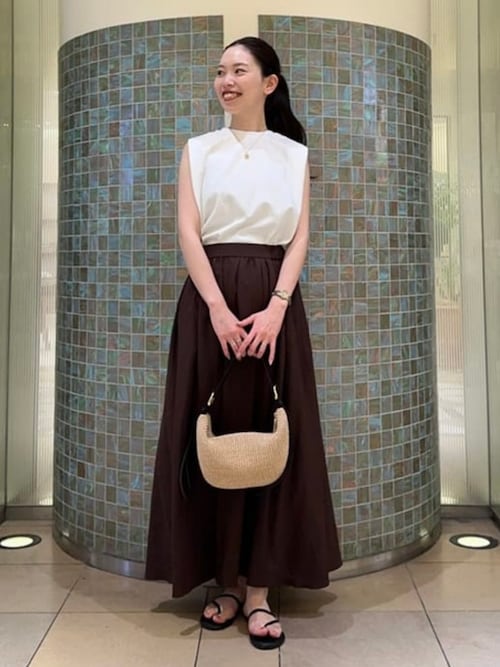 セール】ポプリン ギャザースカート（スカート）｜Demi-Luxe BEAMS