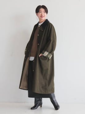 「アイテム（その他アウター）」を使った、Demi-Luxe BEAMSさん（レディース・162cm）の秋コーディネート