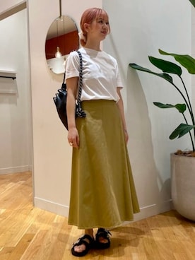 「ベルトサンダル」｜Demi-Luxe BEAMSさん（レディース・163cm）の夏コーディネート
