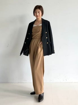 「アイテム（つなぎ/オールインワン）」を使った、Demi-Luxe BEAMSさん（レディース・163cm）の夏コーディネート