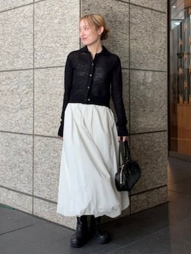 Demi-Luxe BEAMSさん（レディース・162cm）の冬コーディネート