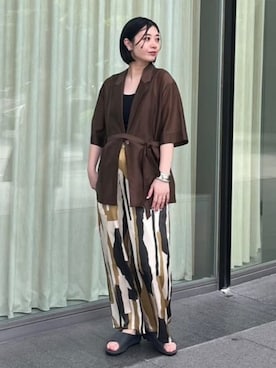 「夏コーデ」｜「アイテム（その他アウター）」を使った、Demi-Luxe BEAMSさん（レディース・165cm）の夏コーディネート