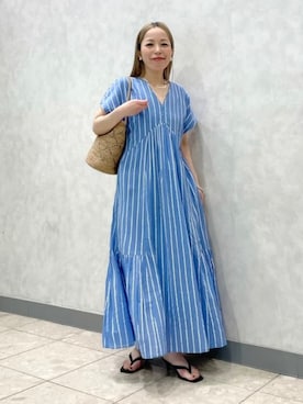 「NE QUITTEZ PAS!（ヌキテパ）のアイテム」を使った、Demi-Luxe BEAMSさん（レディース・158cm）の夏コーディネート