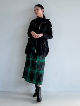 「TATRAS（タトラス）のアイテム（ブルゾン）」を使った、Demi-Luxe BEAMSさん（レディース・168cm）の冬コーディネート