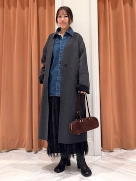 Demi-Luxe BEAMSさん（レディース・152cm）の冬コーディネート